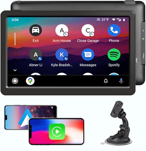TOUTBIEN CarPlay & Android Auto, Tragbares Autoradios mit 9 Zoll Touchscreen