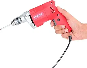 Foster FPD-010A 10 millimeters Chuck Size 400-Watt Pistol Grip Drill Machine for Home,red