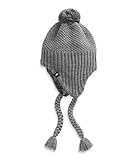 The North Face Women's Purrl Stitch Earflap Beanie, TNF Medium Grey Heather, OS