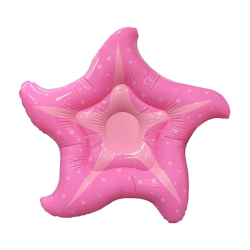 Adult Pool Float - Thick Blow Up Star Design, Comfortable Sunbathing PVC Lounge Board, Ergonomic Water Leisure Mats, Large Portable Swimming Raft Loungers -...