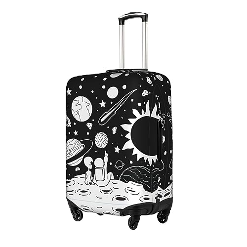 BREAUX Astronaut print Luggage Protective Covers Luggage Sleeves Luggage Decorative Covers, Zip Luggage Covers2