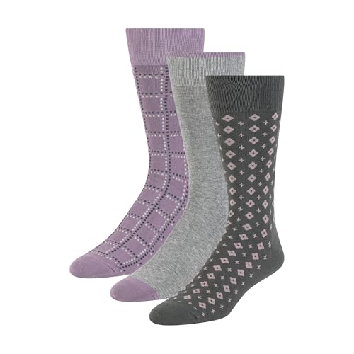 Ted Baker Mens 3 Pack Pattern Crew Dress Socks Dark Green OS