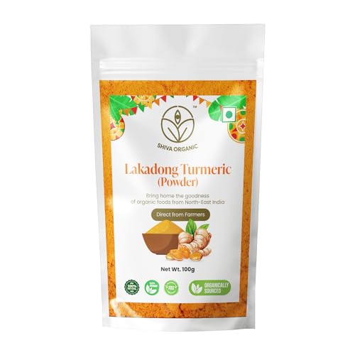 Shiva Organic's Lakadong Turmeric Powder 100 g: Unleash the Essence of Northeast with a Culinary Marvel
