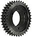 Martin Roller Chain Sprocket, QD Bushed, Type B Hub, Triple Strand, 40 Chain Size, For Sf Bushing, 0.5" Pitch, 102 Teeth, 2.9375" Max Bore Dia., 16.528" OD, 4.625" Hub Dia., 1.407" Width