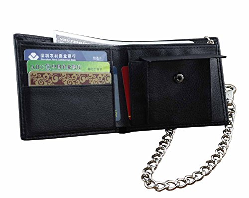 Mens Boys Simple Leather Chain Wallet Biker EMO Gift3
