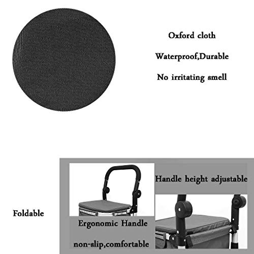 IGOSAIT Einkaufstrolley kleiner Wagen Tragbarer Trolley Auto Zuhause Trolley Aluminiumlegierung Stange für einfache… – Bild 8
