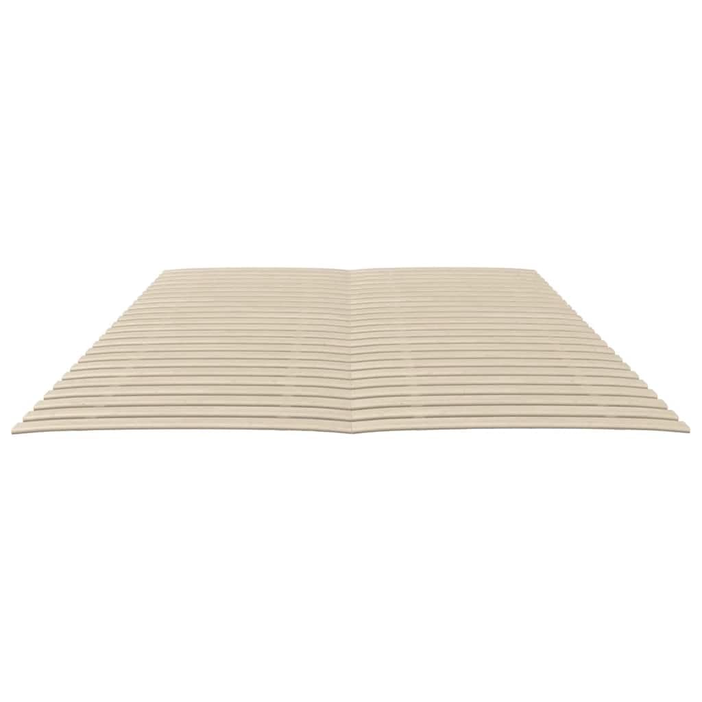 Rete a doghe di ricambio in legno massello di pioppo, 80 x 200 cm, 2 pezzi, con 48 doghe flessibili, pieghevole, per tutti i tipi di materasso, per prolungare la durata e una migliore