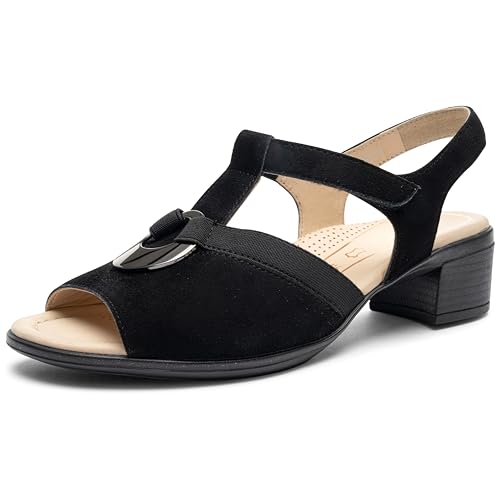 ARA Damen LUGANO Sandalette, SCHWARZ, 41