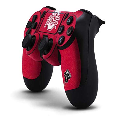 Skinit Decal Gaming Skin Compatible with PS4 Pro/Slim Controller - Officially Licensed Ohio State University Buckeyes Red Logo Design