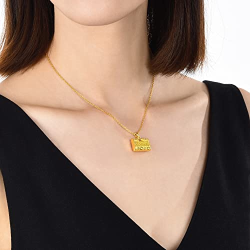 CHOW SANG SANG 999.9 24K Solid Gold Price-by-Weight 3.36g Gold Longevity Pendant for Tiny Size 71639P | Not Include the Necklace2