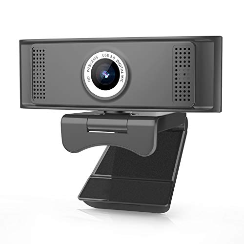 Webcam with Microphone,1080P HD Webcam Desktop or Laptop, Streaming Webcam for Computer Widescreen Video Calling and Recording, USB Web Camera Built-in Mic