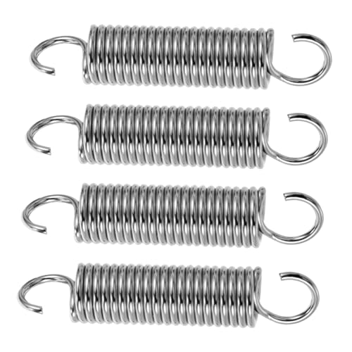 CIYODO 4pcs Spring Pruners Pruning Shears Tension Springs with Hooks Hand Pruner Parts Silver Spring Steel