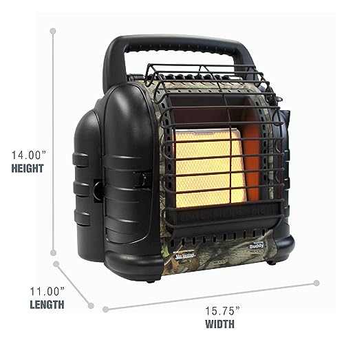 Image of Mr. Heater MH12HB Hunting Buddy Portable Space Heater, Camouflage & Buddy Series Hose Assembly - 10-ft., Model# F273704
