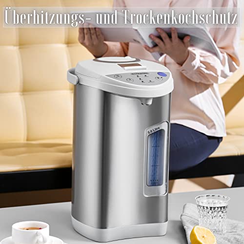 Foto von Thermopot 5 Liter | Perfekt für Glühwein geeignet | Edelstahl Heißwasserspender | Glühweinkocher | Wasserkocher | Wasserspender | Dispender | Thermoskanne | Glühweinspender | Teekocher
