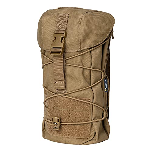 IDOGEAR Tactical Pouch Molle Drawstring Magazine Dump Pouch Mag Recycling Pouch Universal Bag (Coyote Brown)