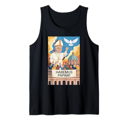 Habemus Papam Papa León XIV Cristiano Nuevo Papa Robert Prevost Camiseta sin Mangas