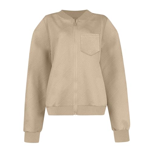 Designer Bomber Jacket 2025 Womens Fashion Textured Jacquard Lightweight Varsity Y2k Jackets Casual Zip Up Coat4