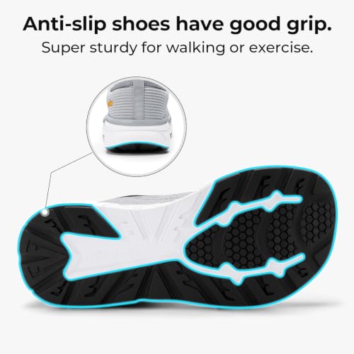 Image of FitVille Wide Walking Shoes for Men Comfortable Lightweight Running Wide Toe Box Shoes for Men Non Slip Cushioned