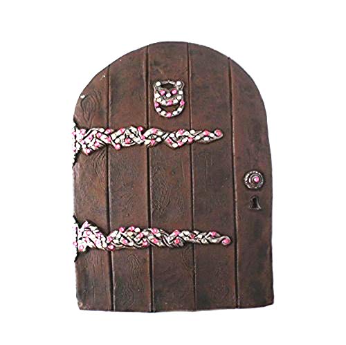 Decoración Infantil Jardín Puerta De Hada Para Árbol - Mini Puerta Mágica De Madera Para Jardín O Interior Accesorio Hadas Madera