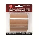 Cramer Tape Underwrap, Sports PreWrap for Athletic Ankle, Wrist, and Injury Taping Jobs, Hair Tie, Headband, Patella Support, Pre-Wrap Athletic Tape Supplies, 2.75