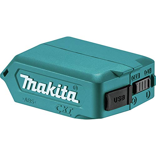 Makita DEAADP08 USB Adapter für 10 8V/12V max. für Li-Ion Akkus Schwarz