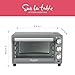 SUR LA TABLE KITCHEN ESSENTIALS Multifunctional Air Fryer Toaster Oven with Large Window for Easy Viewing, Designed with 7-Presets - Air Fry, Bake, Roast, Broil and Toast in Minutes, 1500w
