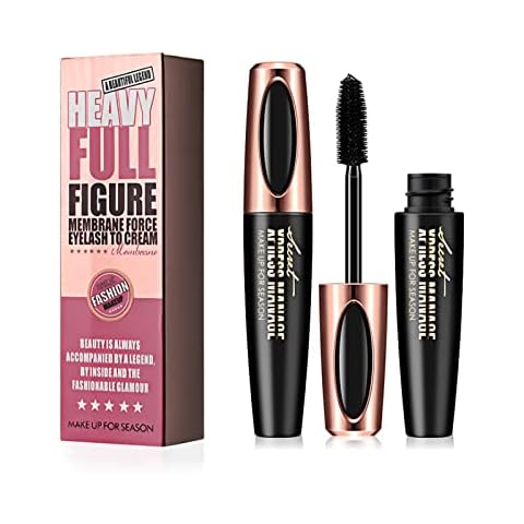 4D Silk Fiber Eyelash Mascara Waterproof Extension Makeup Black Cold Kit Eye Lashes set Cover