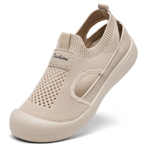 APEPOP Women's Breathable Walking Shoes Slip On Casual Mesh-Comfortable Lightweight Tennis Workout Sneakers