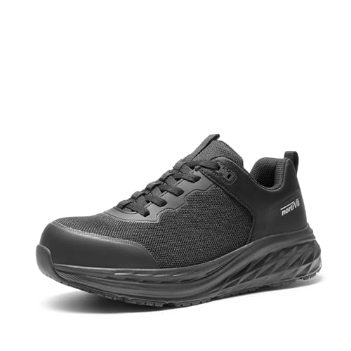 Image of NORTIV 8 Steel Toe Shoes for Men Slip Resistant Comfortable Work Shoes
