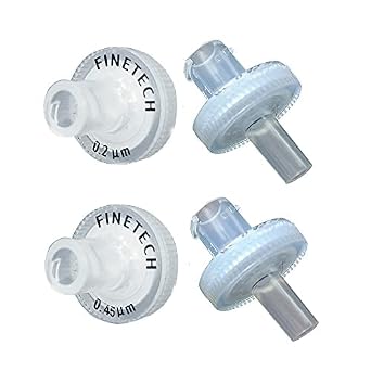 Hydrophilic PVDF Syringe Filters 13mm Diameter 0.22m Pore Size for Laboratory Filtration by Finetech Pack of 100 Made in Taiwan PVDF 13mm 0.22um, 100