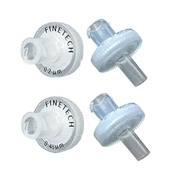 Hydrophilic PTFE Syringe Filters 13mm Diameter 0.22?m Pore Size for Laboratory Filtration by Finetech (Pack of 100) Made in Taiwan (PTFE Hydrophilic 13mm 0.22um, 100)