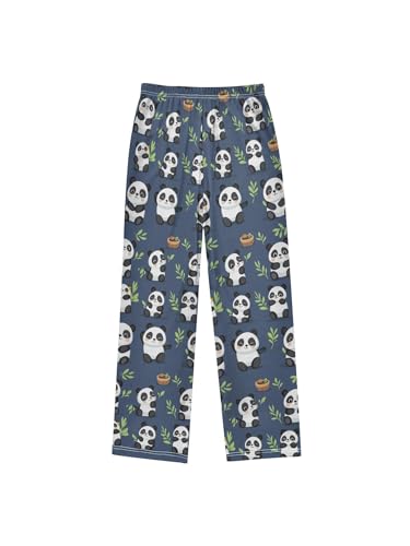 ZZKKO Cute Little Panda Boys Pants for Kids Jogger Pants with Pockets S2