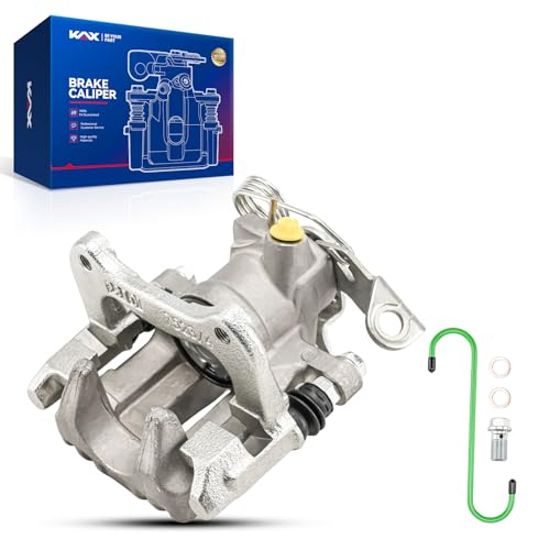Image of KAX Disc Brake Caliper Assembly Fit for Volkswagen Passat 1998 1999 2000 2001 2002 2003 2004 2005, Audi A4 1998-2001, Audi A6 1998-2004, #19B2109 Brake Caliper, Rear Left Driver Side