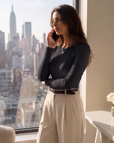 Ribbed Long Sleeve Shirts - image 4