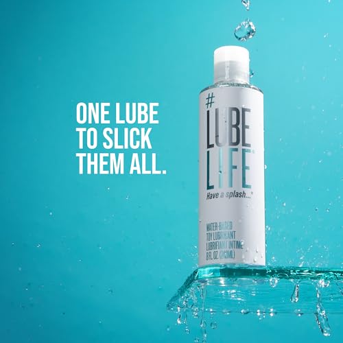 Image of LUBELIFE Water Based Toy Lube, Personal Lubricant Safe for Toys 2 x 8 fl oz