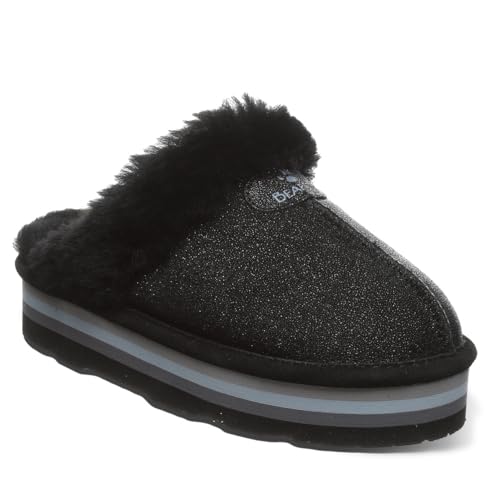 Image of BEARPAW Women's Retro Loki Slippers | Cozy Indoor & Outdoor Shoes, Warm Wool Blend Lining, Lightweight EVA Outsole, Indoor & Outdoor Comfort