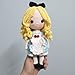 Minoxo Handmade Crochet Alice Doll – Alice in Wonderland Inspired, Soft Crochet Toy, Kids Room Décor, Unique Collectible Doll, for Children