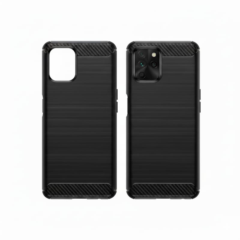 Image of Hybrid Carbon Fiber Back Case for Realme 9i 5G (Black)