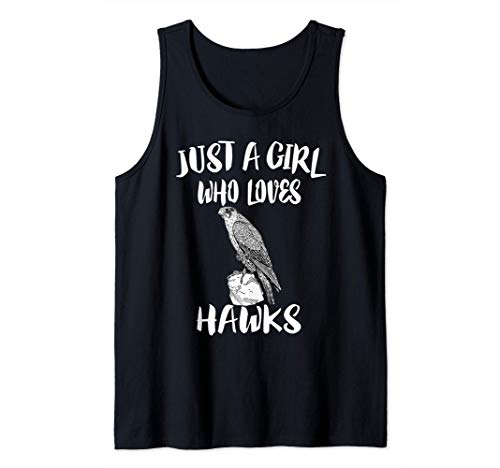 Just A Girl Who Loves Hawks Bird Camiseta sin Mangas