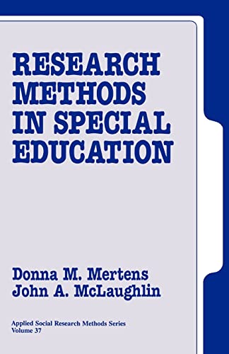 Research Methods in Special Education (Applied Social Research Methods)