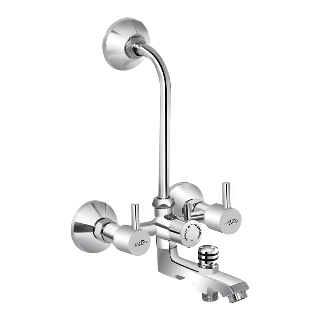 Gold Bell Brass Body 3 in 1 Wall Mixer with L Bend Mixer Faucet Mixer Faucet (Flora) (B0CJM8JGMS) Amazon Price History, Amazon Price Tracker