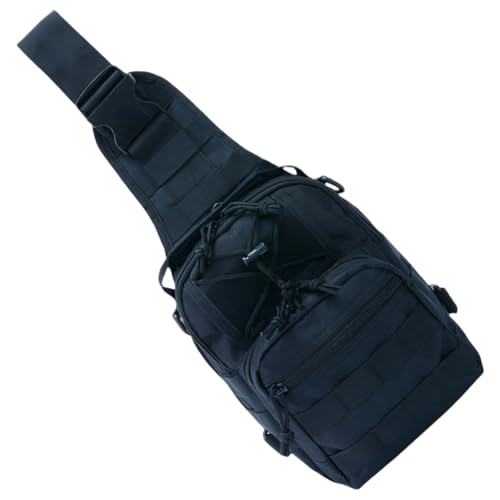 Sac à dos tactique Molle noir idéal pour le camping et la randonnée
