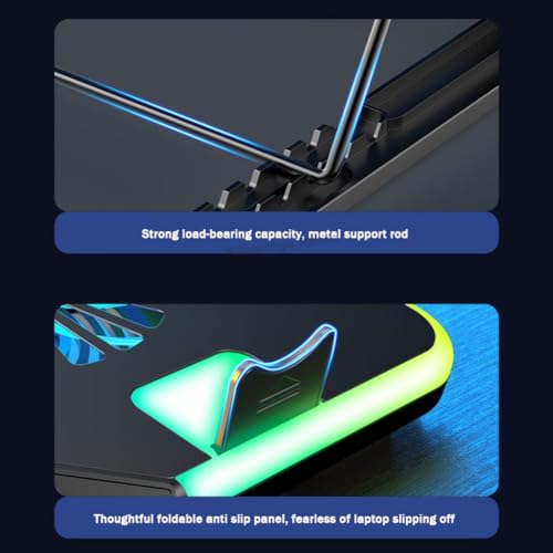 Base Cooling Pad F36 para Laptop Gaming con RGB y LCD miniatura 7