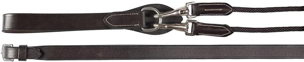 HORZE Sparta Nylon/Leather Draw Reins
