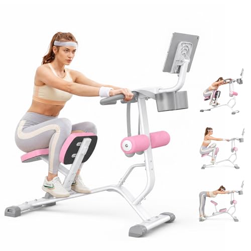 Image of MERACH Full Body Stretch Machine Back Stretcher, 350LBS Weight Capacity | Posture Correction, Flexibility Training, Extra Wide Seat, Padded Cushion, Exercise Guide Chart, Stable Steel Frame, Home Gym