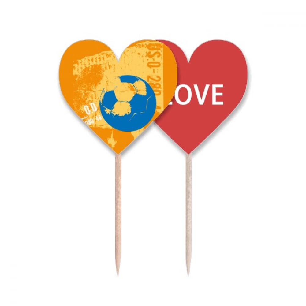 Cure-dents drapeau amour pour apéritif dinatoire et match