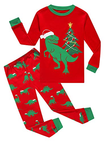 Image of KikizYe Little Big Boys Long Sleeve Pajama Sets 100% Cotton Pjs
