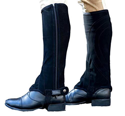 Dublin Easy-Care Half Chaps II Black Childs Medium