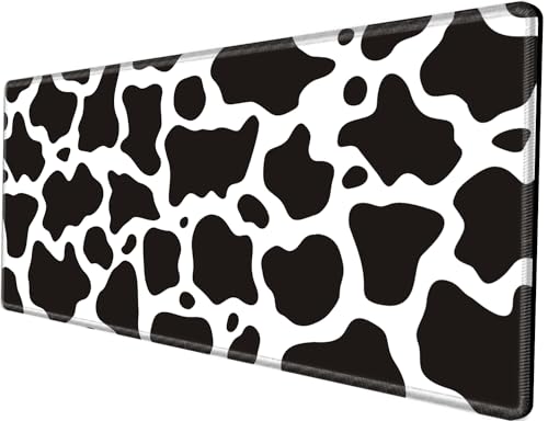 Image of Gaming Mouse Pad 48x24 Desk Mat Giant Mousepad Large Desk Pad Cow Print Full Mouse Mat XXXL Computer Mat for Protector Desktop Wireless