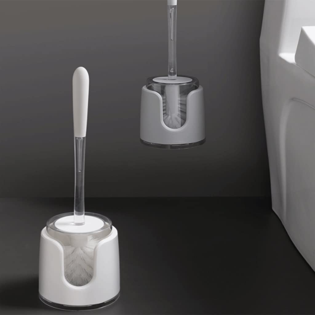 Spazzola per WC Moderna con Supporto, Spazzola per la Pulizia del WC con setole e Contenitore, Spazzola per la Pulizia del Bagno, Accessori per la Pulizia